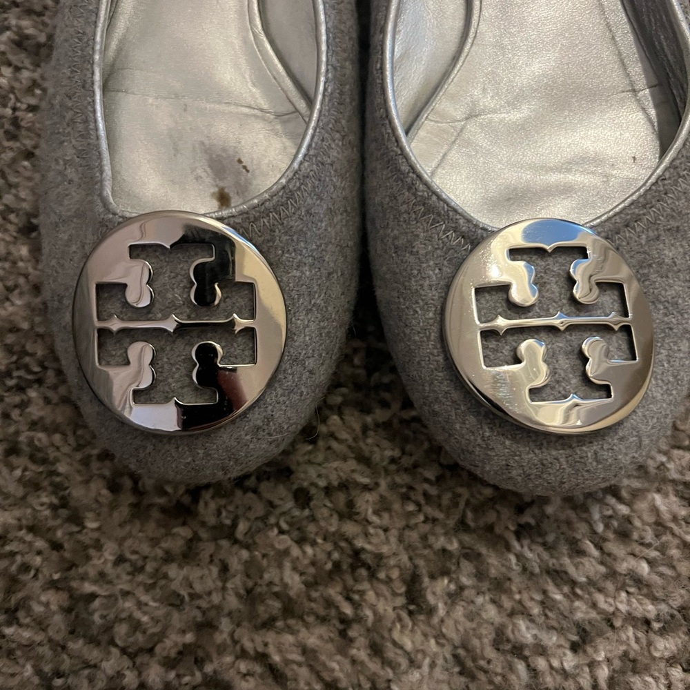 Unique Tory Burch Silver and Gray Loafers—gently loved. - Picture 5 of 5